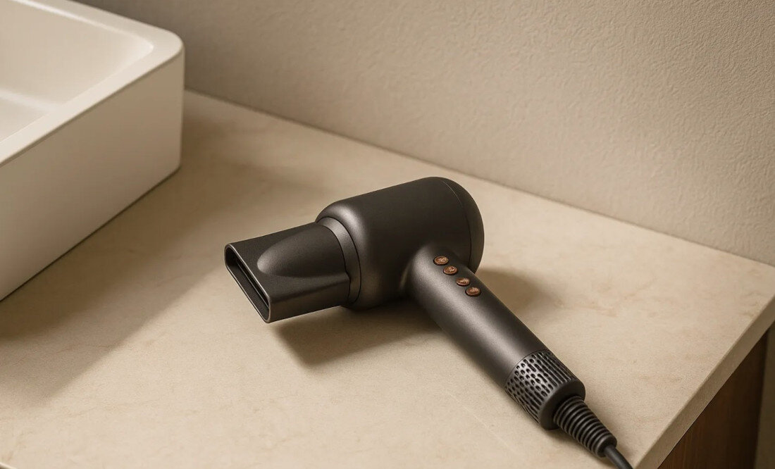 Suszarka EXTRALINK 1500 W silnik bezszczotkowy 110000 RPM bez ryzyka przegrzania włosów stylizacja staje się łatwa, a pasma pozostają pełne blasku