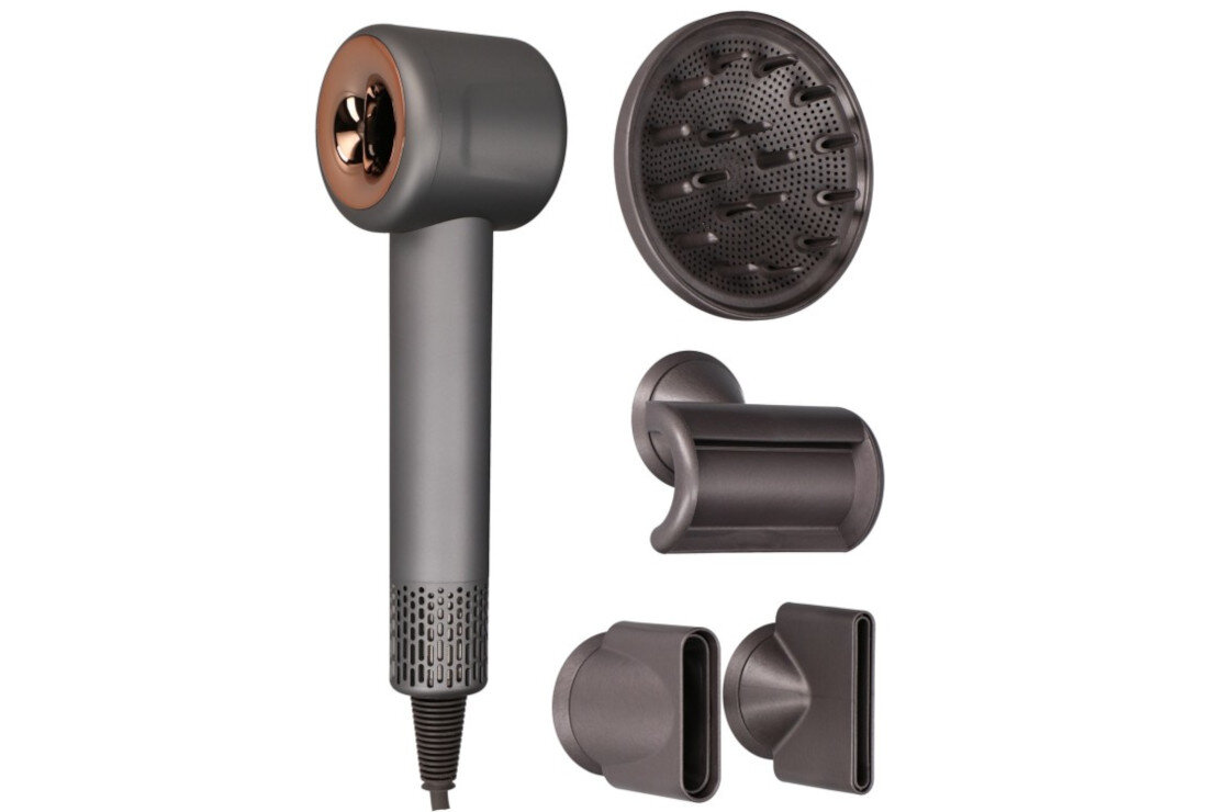 Suszarka EXTRALINK 1500 W Cztery końcówki Dyfuzor koncentrator dysza wygładzająca końcówka z efektem Coanda Magnetyczny system mocowania