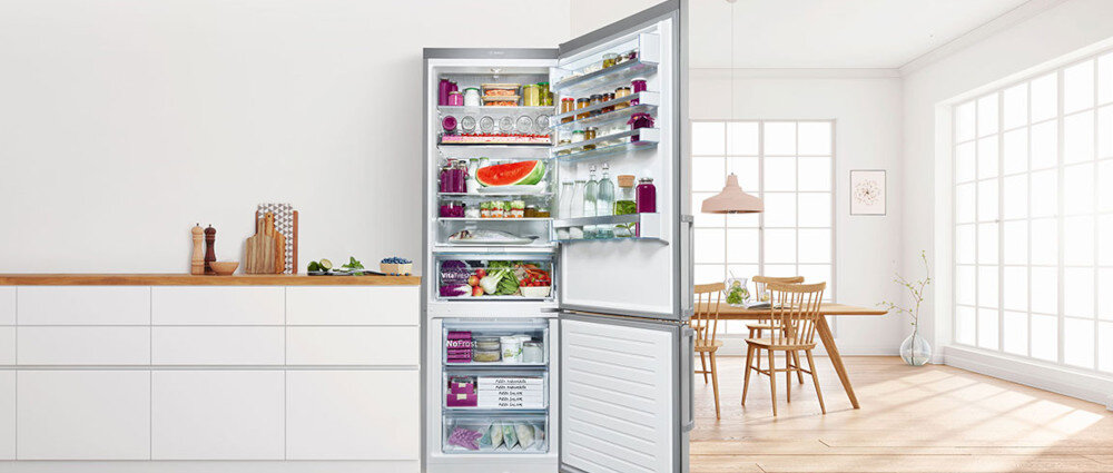 Lodówka BOSCH KGN492LDF No frost 203cm Srebrna wymiary