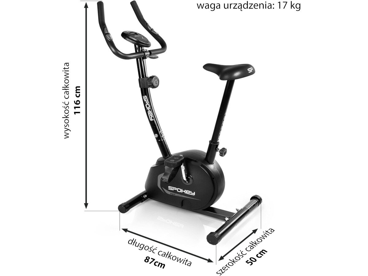 Rower magnetyczny SPOKEY Inpel opakowanie zawartosc