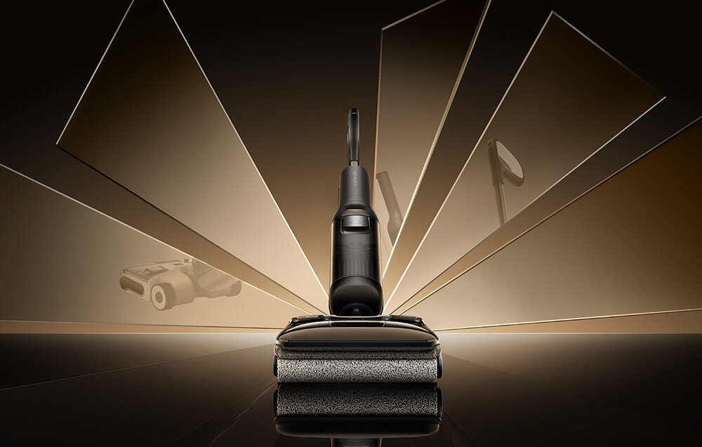 Odkurzacz ROBOROCK F25 ACE Stabilność i  moc Przemyślany design stabilność i łatwe manewrowanie nacisk wałka na podłogę do 20 N uporczywe zabrudzenia zaschnięte plam