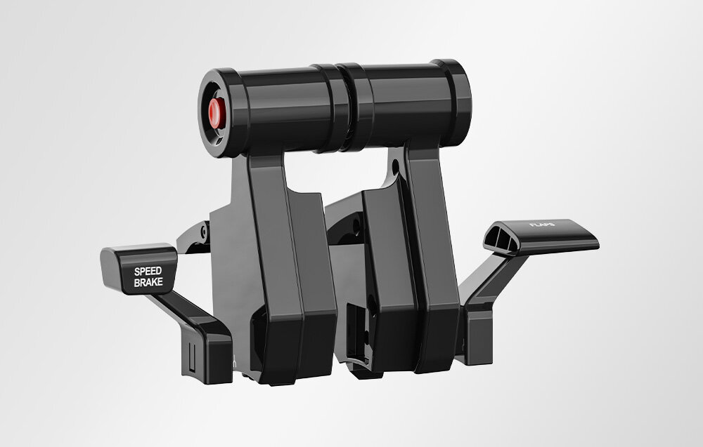 Moduł przepustnicy MOZA RACING AS016 TQA, przepustnica, moduł, kontrola, autentyczność, SPK Speed Brake z ramionami i dźwigniami FLAP.