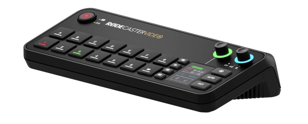 Mikser audio RODE Rodecaster Video - sceny, architektura, intuicja, konfiguracja, skos, 