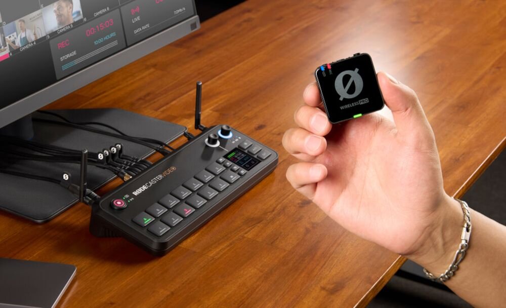 Mikser audio RODE Rodecaster Video pilot zdalne sterowanie, obsluga