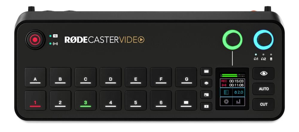 Mikser audio RODE Rodecaster Video obsluga, instrkcja, funkcje