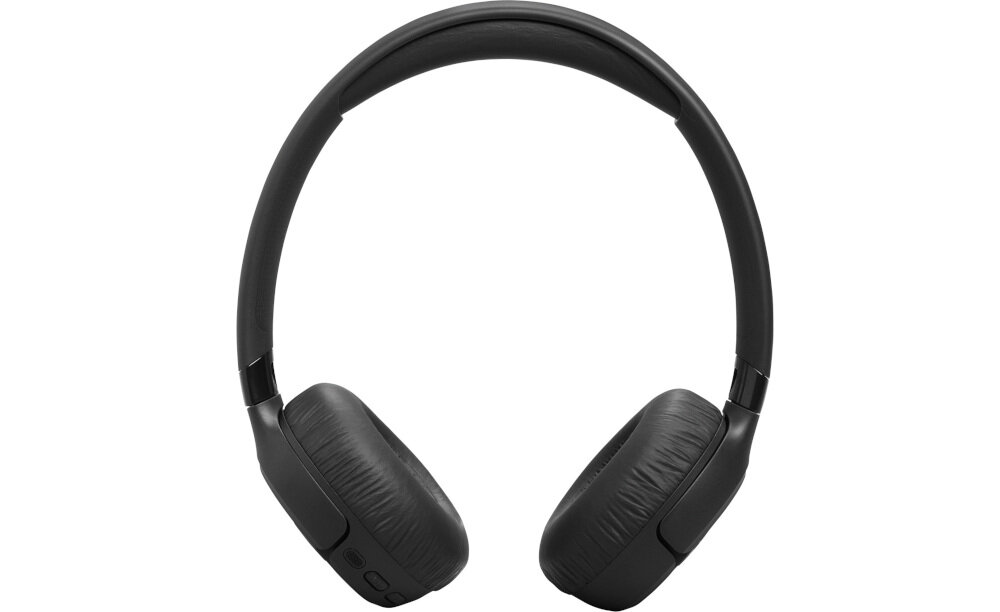 Słuchawki JBL Tune 680NC dwa mikrofony kierunkowe wyraźny głos, słuchawki nauszne od frontu na białym tle