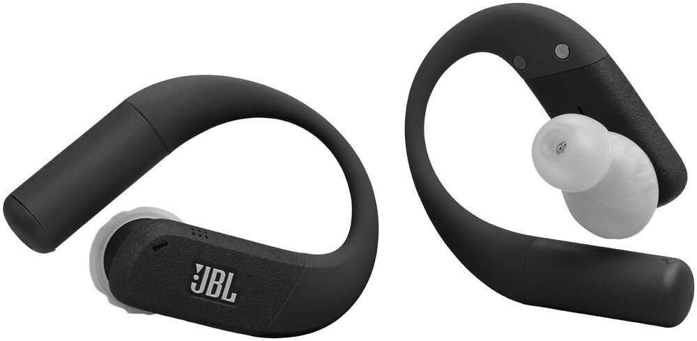 Słuchawki dokanałowe JBL Endurance Peak 4 etui smycz transport mobilność wygoda, słuchawki na białym tle