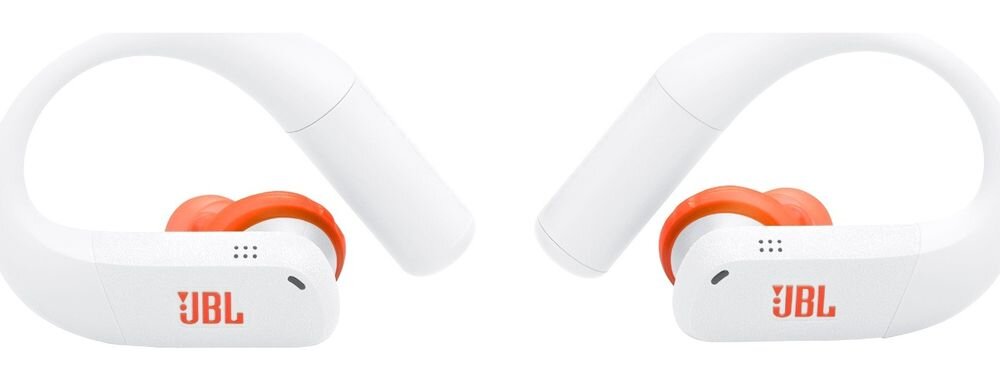 Słuchawki dokanałowe JBL Endurance Peak 4 multipoint Google Fast Pair Bluetooth wygoda, słuchawki na białym tle