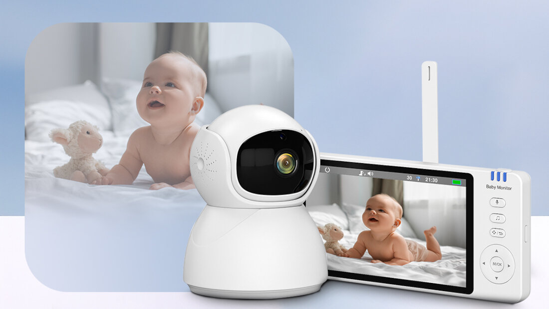 Niania elektroniczna EXTRALINK Reja EX.29010 wygląd design prezentacja wizualizacja kontrola nad bezpieczeństwem