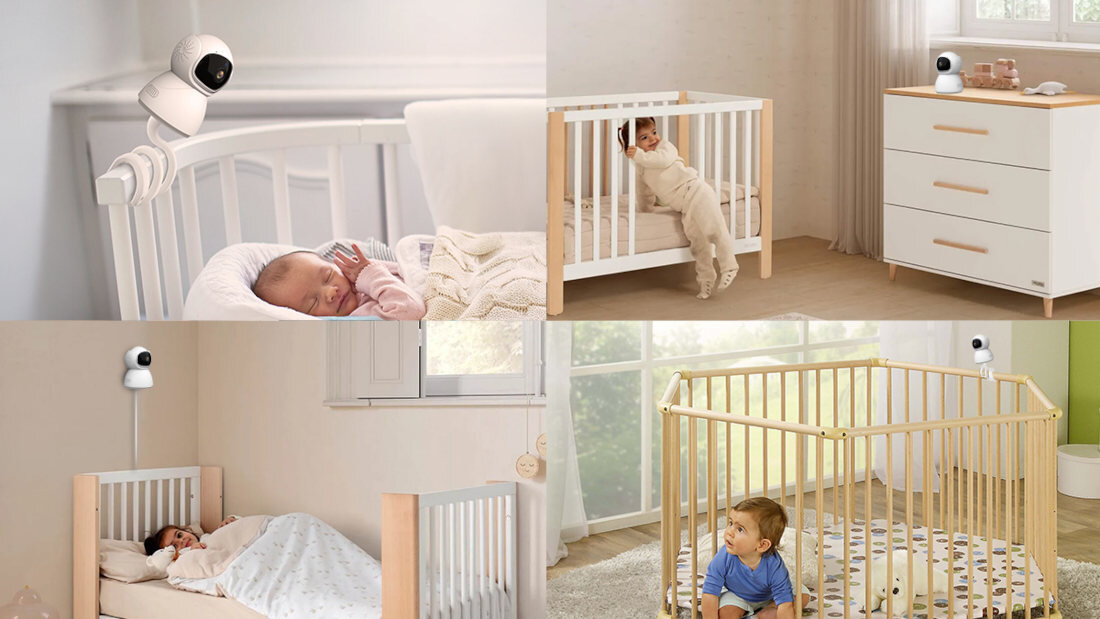 Niania elektroniczna EXTRALINK Reja EX.29010 długie działanie pojemna bateria wytrzymała stały podgląd w czasie rzeczywistym transmisja obrazu w jakości HD w dzień, jak i w nocy sen zabawa relaks