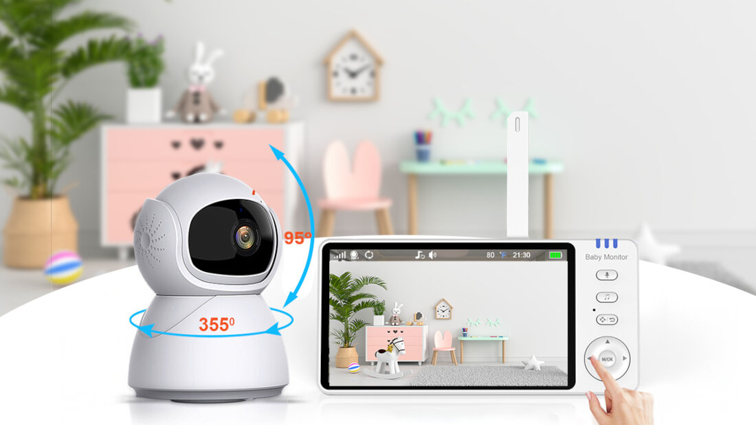 Niania elektroniczna EXTRALINK Reja EX.29010 Swoboda poruszania się zasięg zewnątrz wewnątrz stała łączność Obrotowa kamera dostosowanie kąta widzenia  ustawienia śledzenie miejsca elastyczność