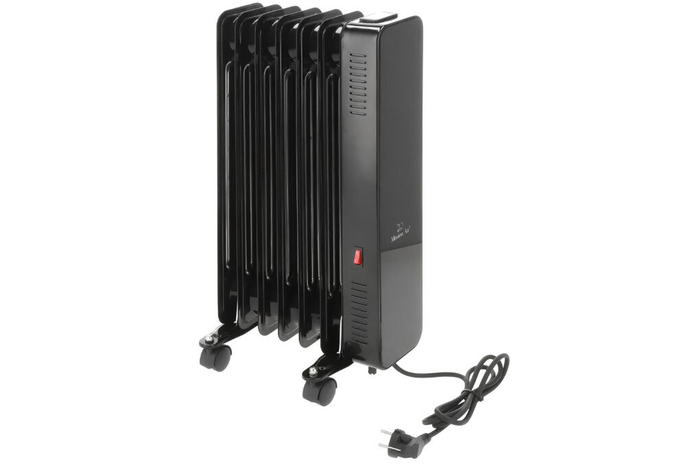 Grzejnik olejowy MISSION AIR Oslo Działanie grzejnika olejowego proces praca podgrzewa olej równomierne grzanie oszczędności