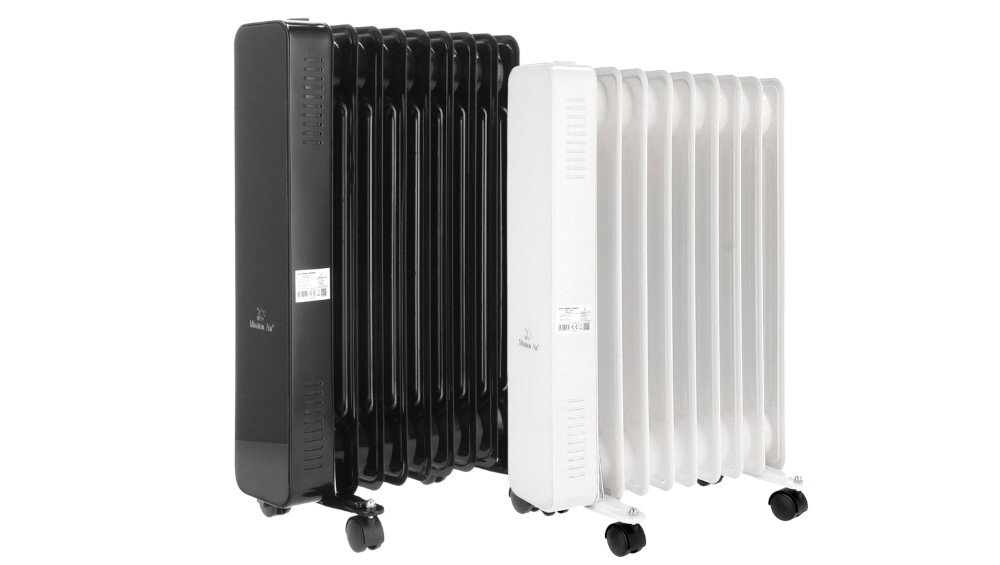 Grzejnik olejowy MISSION AIR Oslo dom mieszkanie hotel biuro mobilność kółka moc kolor biały czarny wybór