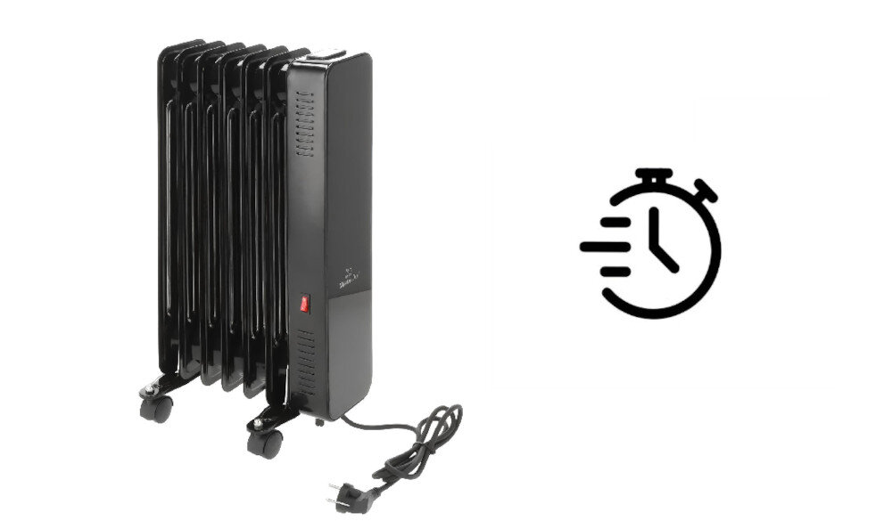 Grzejnik olejowy MISSION AIR Oslo timer czas zaprogramowanie godzina planowanie harmonogram