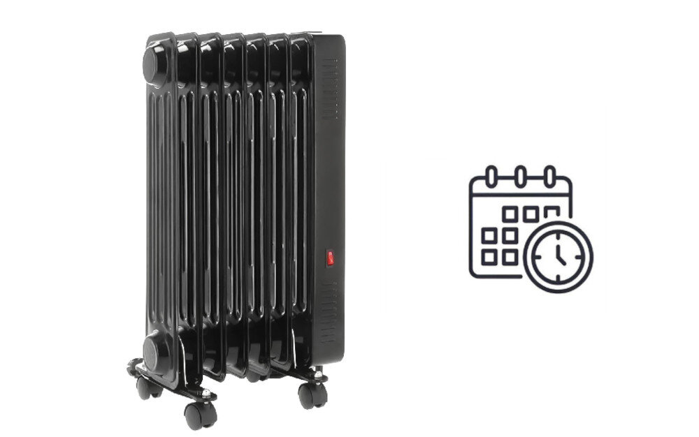 Grzejnik olejowy MISSION AIR Oslo harmonogram bezpieczeństwo ochrona przegrzanie dni godziny komfort
