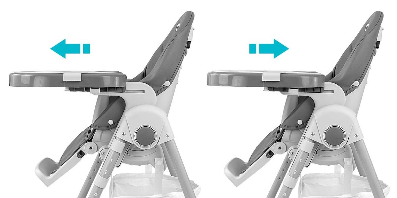 Krzesełko do karmienia MILLY MALLY Bueno kółka stabiloność