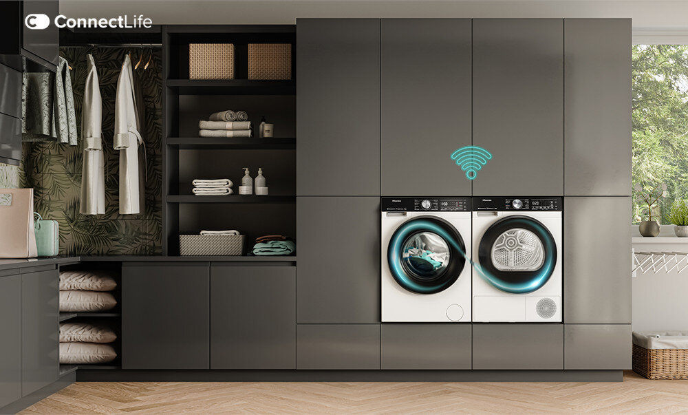 SUSZARKA SLIM HISENSE DH3S802BW3PL smart dry krótki suszenie parowanie urządzeń