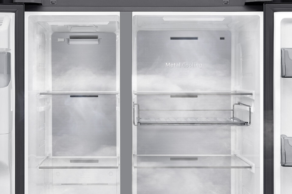lodówka Samsung rs90f64eefeo metal cooling