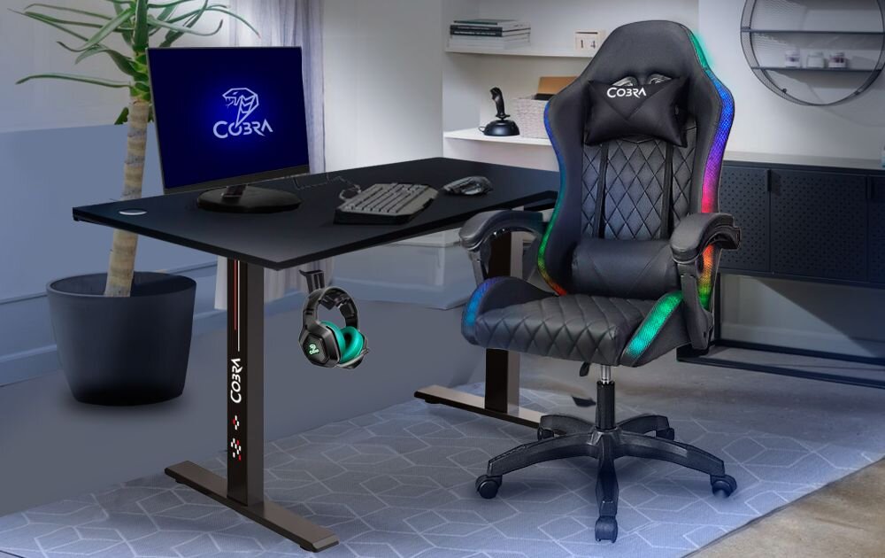 Biurko COBRA Electra przestrzen wymiary regulacja wysokosc potrzeby