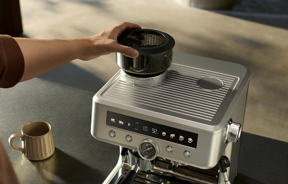 Ekspres MOVA S20 Pro Srebrny Dwie pompy, płynna praca dwa niezależne systemy pomp wibracyjnych równoległe parzenie i spienianie Stały przepływ i równomierne ciśnienie smak aromat
