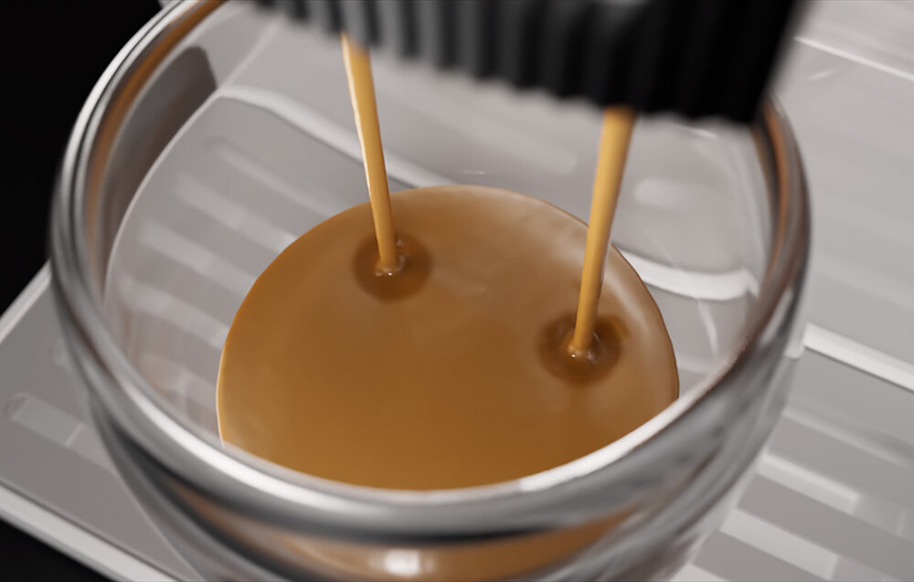 Ekspres MOVA Virtuoso 10 Pro Biały Wstępne parzenie dla smaku stosuje proces pre-infuzji delikatnym nawodnieniu zmielonej kawy wodą pod niskim ciśnieniem wyważony smak pozbawiony nadmiernej goryczy espresso