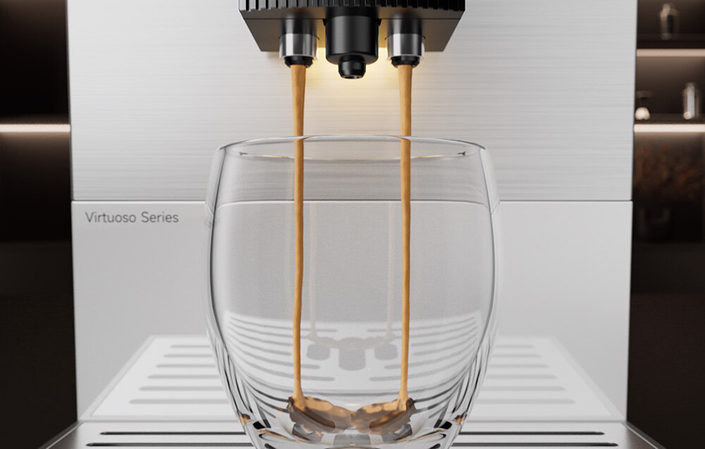 Ekspres MOVA Virtuoso 10 Pro Biały Dokładna ekstrakcja kawy  dokładne kontrolowanie procesu zaparzania Automatyczne ustawienie temperatury i proporcji wody do kawy  napój o zbalansowanym profilu smakowym