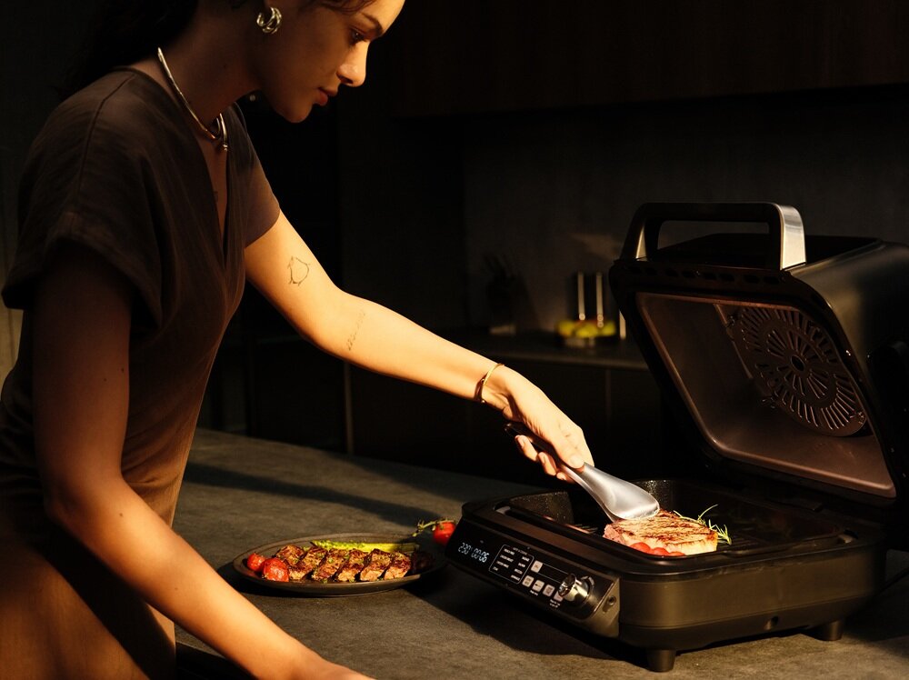 Grill elektryczny MOVA IG20 Pro regulacja temperatury, dopasowana intensywność, delikatny efekt, mocniejsze przypieczenie, większa swoboda