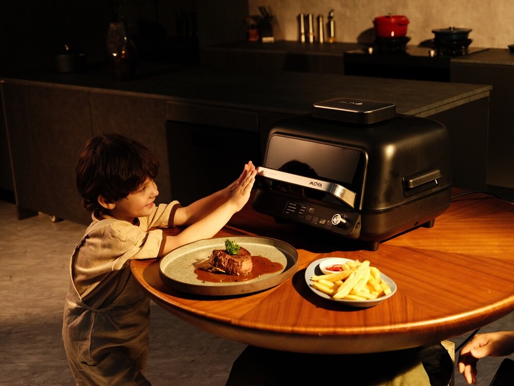 Grill elektryczny MOVA IG20 Pro wyświetlacz LED, łatwiejszy odczyt, szysza reakcja na zmiany