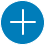 Niebieska ikona z białym symbolem plusa w środku.