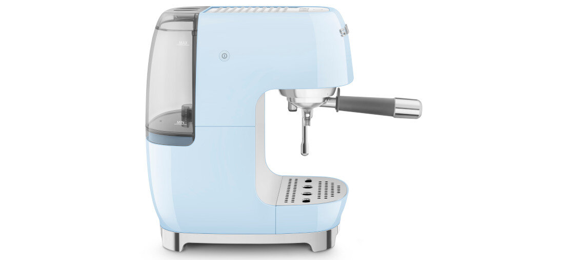 Ekspres SMEG ECF03PBEU Pastelowy błękit (Cold Brew) Wszechstronność parzenia espresso pojedyncze i podwójne lungo Cold Brew zbiornik pojemność