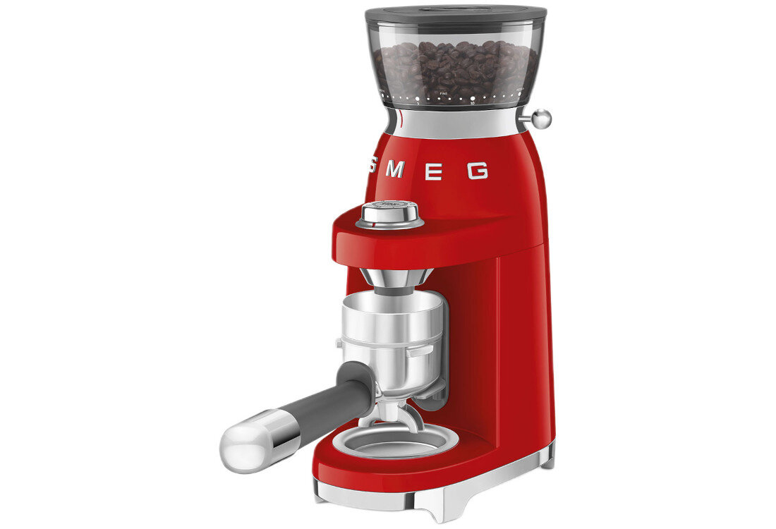 Młynek do kawy SMEG CGF03RDEU Czerwony Prosta obsługa na co dzień Intuicyjna obsługa Kilka prostych ruchów upraszcza poranki i wieczorne spotkania