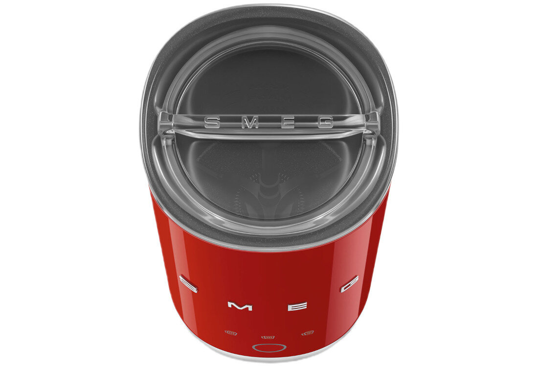 Spieniacz SMEG MFF02RDEU Czerwony Moc i wydajność szybkie podgrzewanie  spienianie mleka pojemność do kilku filiżanek kawy