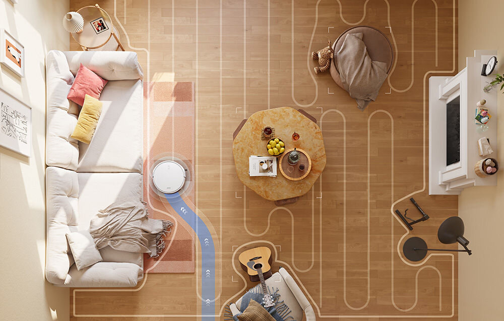 Robot sprzątający DREAME Mova M1 wykrywanie dywanów zbiorniki akumulator moc ssania