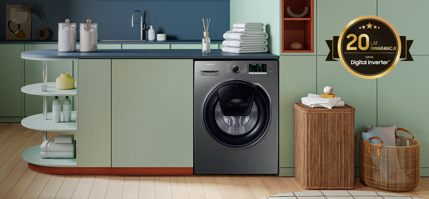 20 lat gwarancji na silnik zamontowany w pralce z drzwiami AddWash