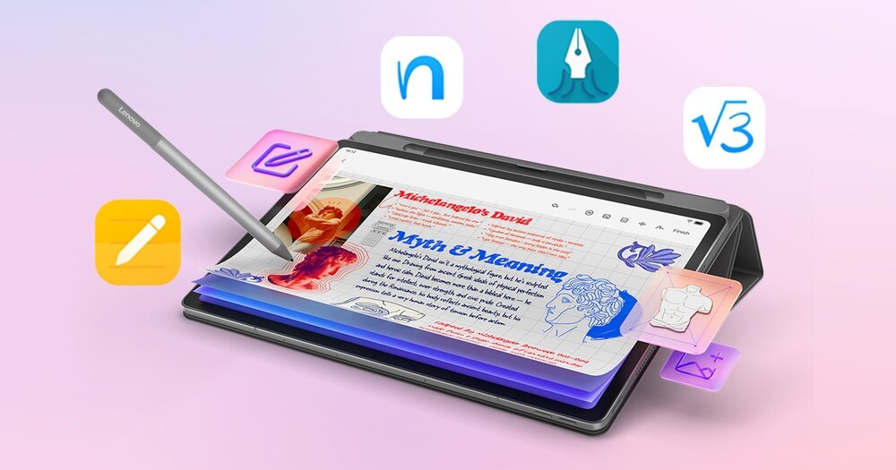 Tablet LENOVO Idea Tab Plus TB361FU  Lenovo Notepad, Squid, Nebo i MyScript Calculator 