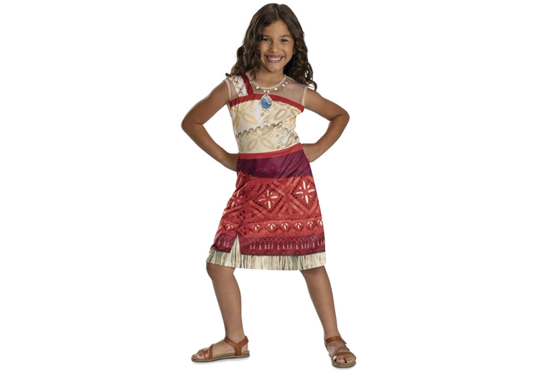 Strój karnawałowy DISGUISE Disney Vaiana Moana 2 109-123 cm Na różne okazje na balach przebierańców, podczas tematycznych imprez w codziennej zabawie rozmiar waga