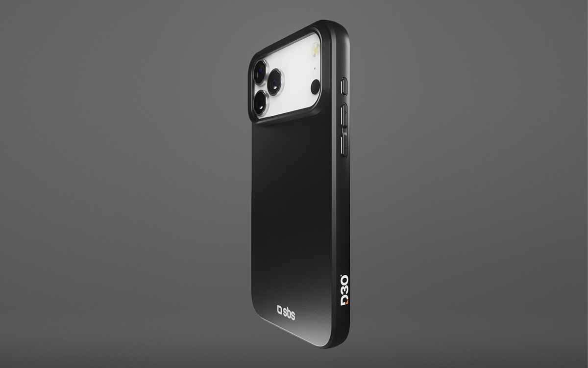 Etui SBS D3O Mag Full do Apple iPhone 17 Pro Max Czarny Przezroczysta, kompatybilna z MagSafe obudowa iPhone 17 z D3O dla ochrony przed uderzeniami, miękkiego dotyku i certyfikowanego bezpieczeństwa.