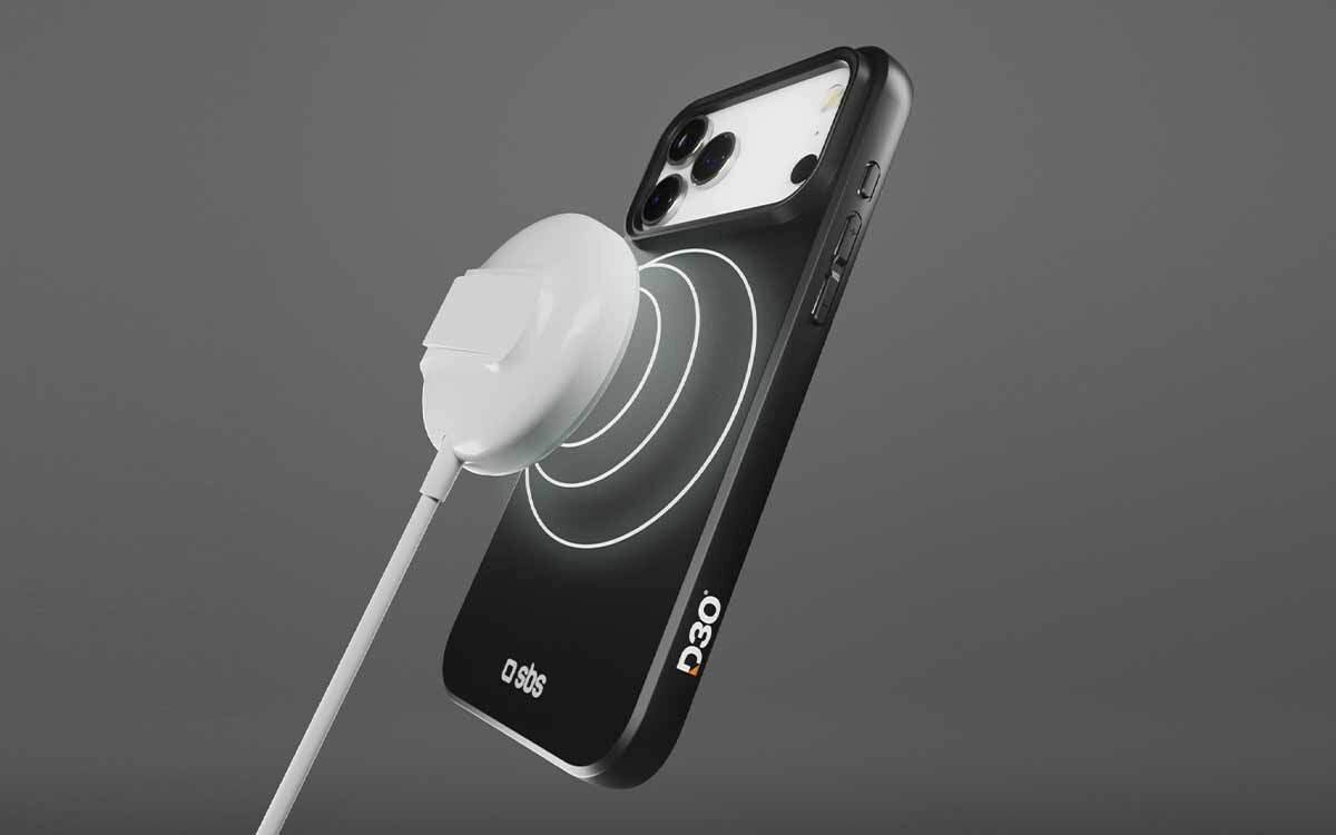 Etui SBS D3O Mag Full do Apple iPhone 17 Pro Max Czarny Oficjalny certyfikat D3O gwarantuje wysoką odporność na uderzenia.