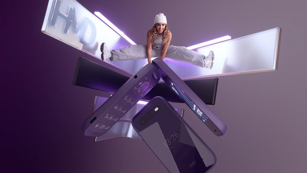 Telefon HMD 2660 Flip do cyfrowego detoksu, bez mediów społecznościowych