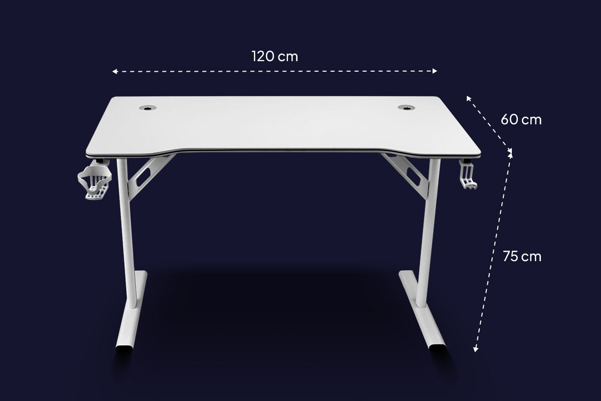 COBRA CR4575WH sprzyjającym wymiarom przemyślanej budowie nauki, pracy zdalnej dynamicznych sesji gamingowych