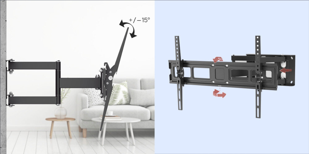Uchwyt HAMA do TV 32-84 cali Fullmotion 220831 - Pełna regulacja