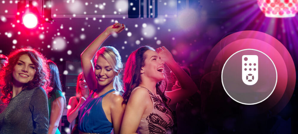 Kula świetlna MUSICMATE MM-DB210 Galaxyburst pilot zdalnego sterowania i uchwyt sufitowy w zestawie