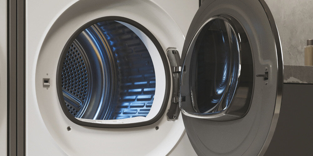 SUSZARKA HAIER HD90-A3979NU1-S oświetlenie wnętrza widoczność światło