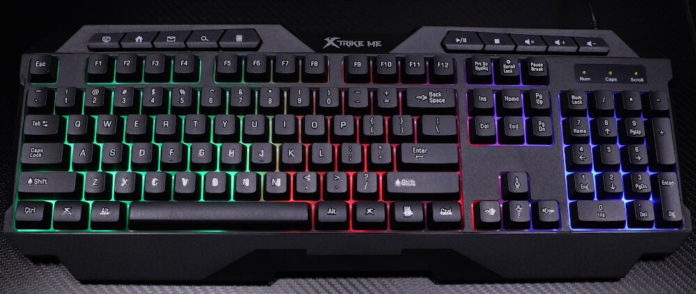Zestaw XTRIKE ME CMX-415 klawiatura, podkladka, mysz, sluchawki, design, funkcjonalnosc, trwalosc