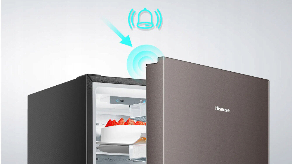 Lodowka HISENSE RF632N4AFE1 Alarm otwartych drzwi Inteligentny czujnik