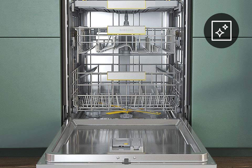 Zmywarka Samsung widziana z przodu 