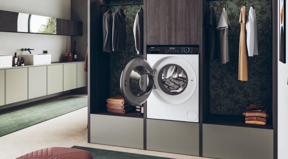 HAIER I-Pro 3 HWD80-B14939-S suszarka pralka rodzina suszenie pranie załadunek