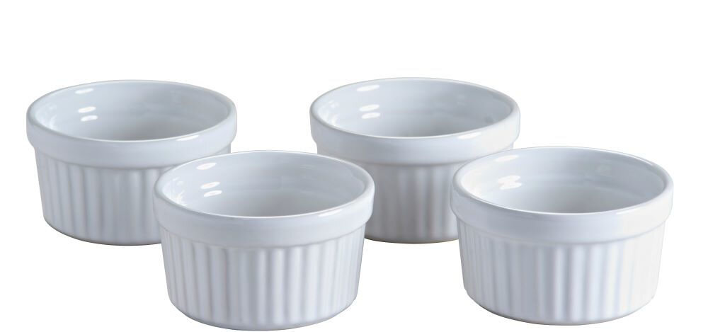 Naczynia do zapiekania MASON CASH Classic 2001.546 (4 szt.) elegancki biały kolor subtelne prążkowanie minimalistyczny design współgra z różnymi zastawami uniwersalny wygląd dopasowanie do reszty naczyń spójność styl pięknie się prezentują funkcjonalność elegancki wygląd praktyczne estetyczne akcesorium