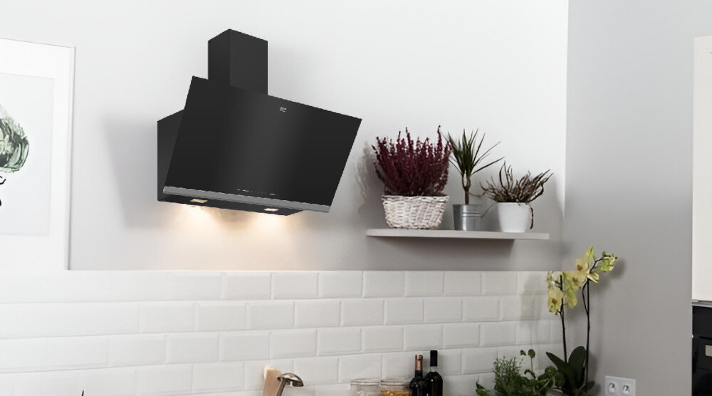 OKAP BEKO BHCA96741BBHF Wyciąg pochłaniacz oświetlenie LED sterowanie dotykowe