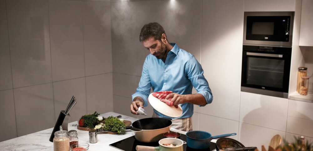 OKAP BEKO BHCA96741BBHF wyciąg pochłaniacz usuwanie oparów filtry rura wentylacyjna